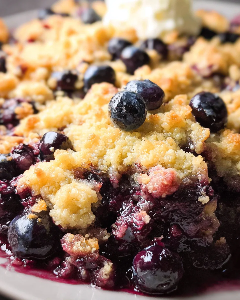 4 Ingredient Blueberry Cobbler 16 4