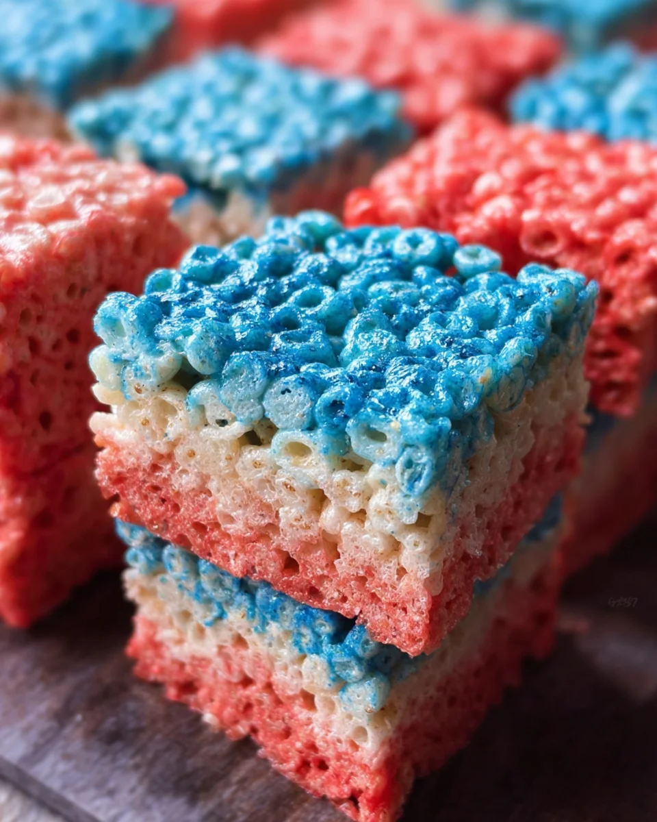 4th of July Rice Krispie Treats 4th