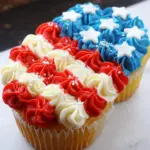 American Flag Cup Cake American Flag Cup Cake
