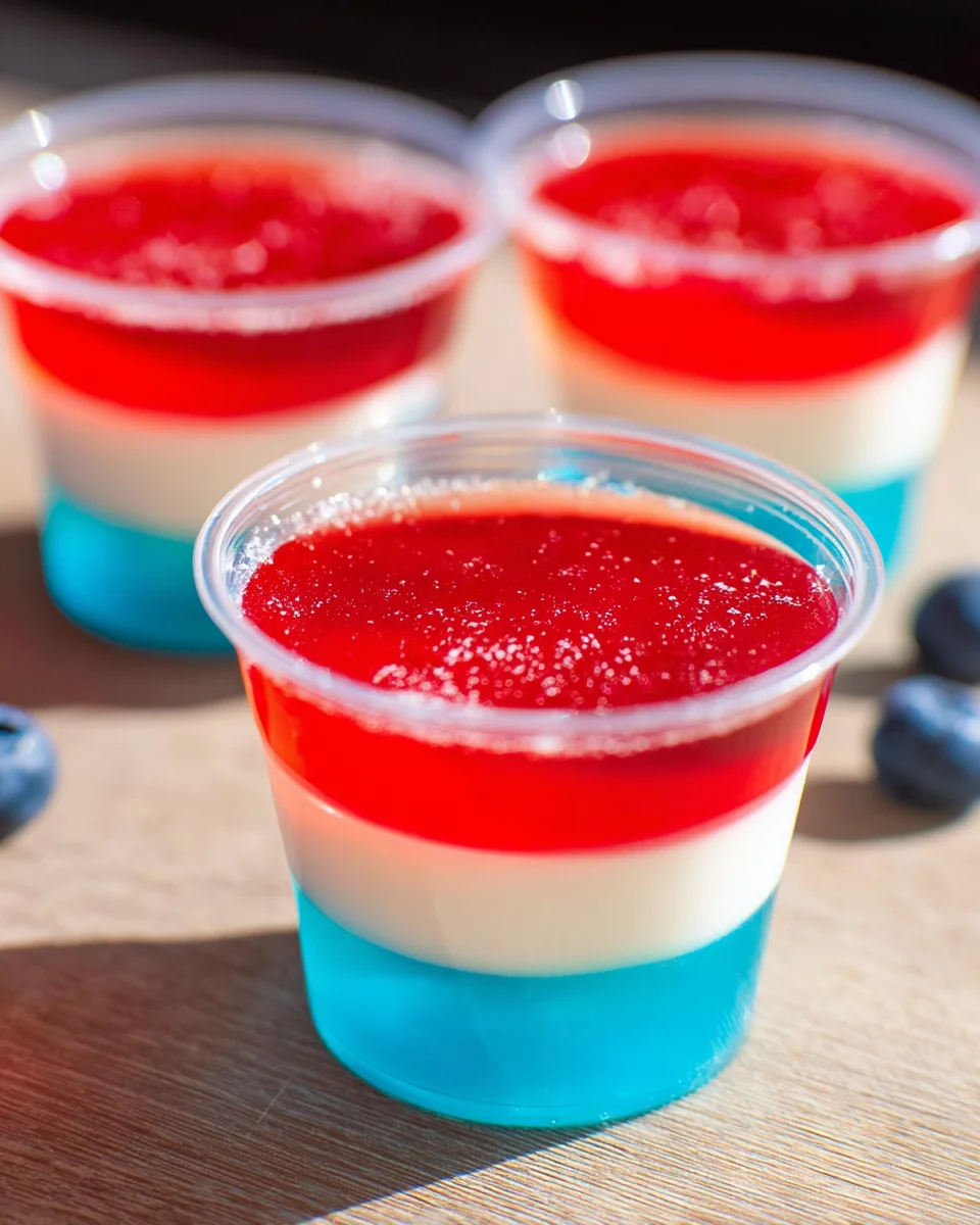 American Flag Jello Shots