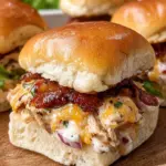 Bacon Ranch BBQ Chicken Sliders