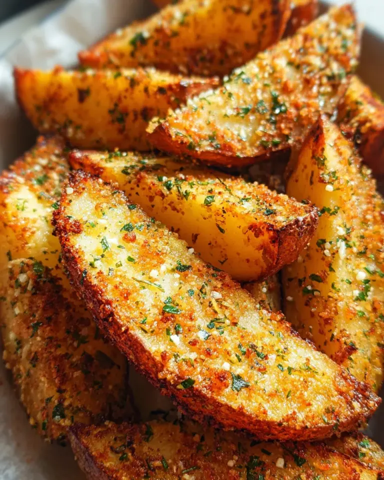 Baked Garlic Parmesan Potato Wedges