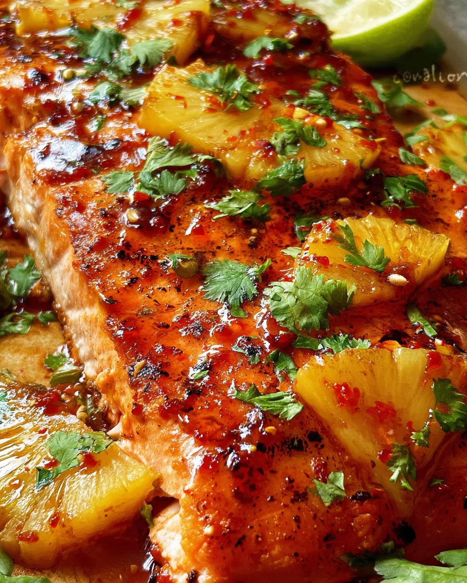 Baked Pineapple Salmon