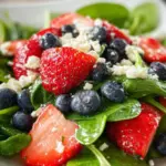 Berry, Feta and Spinach Salad