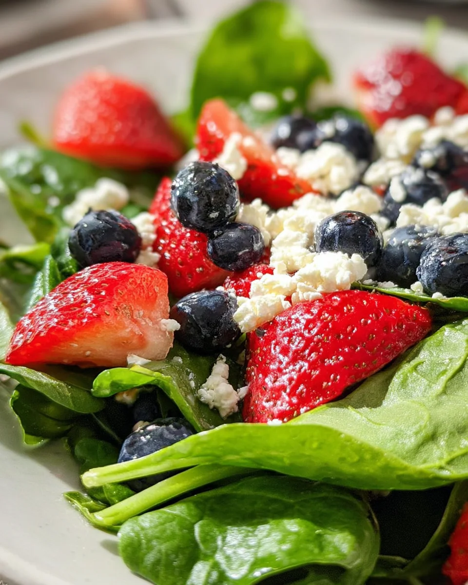 Berry, Feta and Spinach Salad 15 Berry,
