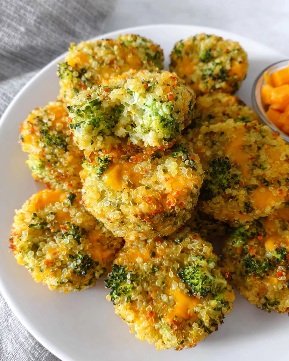 Cheesy Broccoli Quinoa Bites 15 Cheesy Broccoli Quinoa Bites