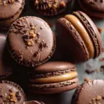 Chocolate Peanut Butter Macarons