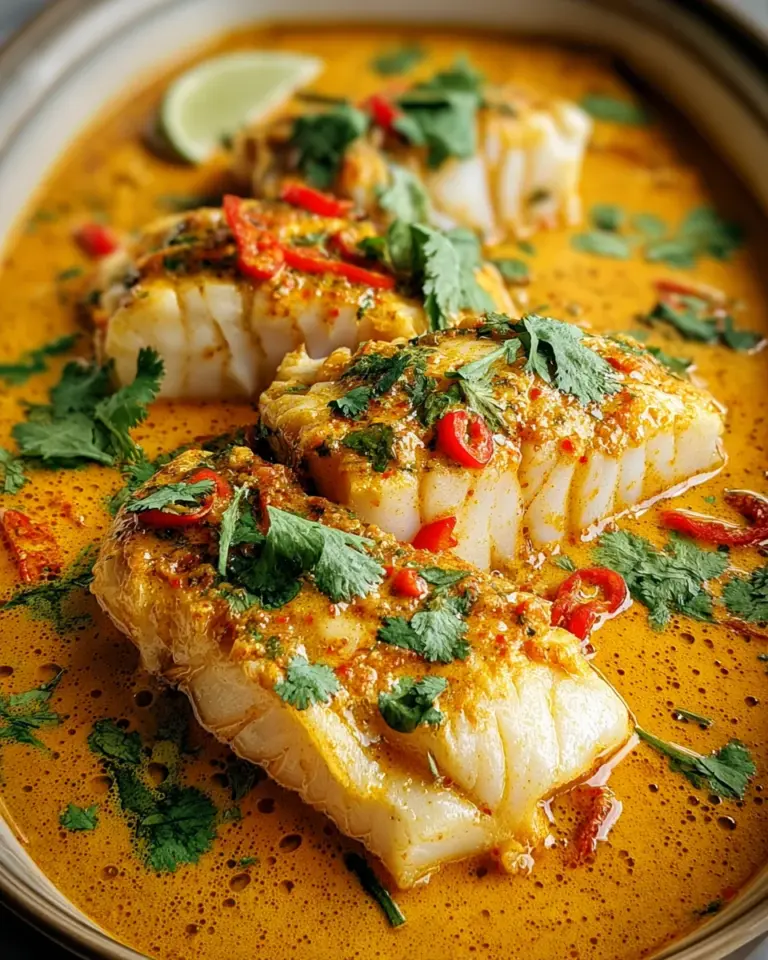 Coconut Curry Baked Cod