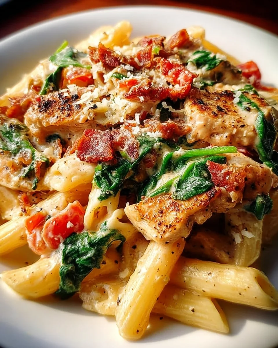 Creamy Chicken Pasta with Bacon