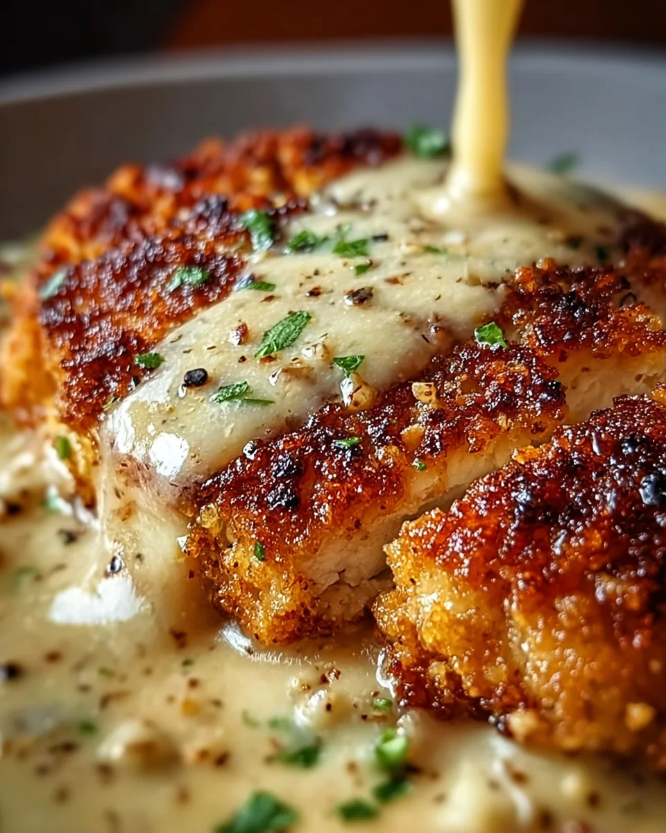 Crispy Parmesan Chicken with a Rich Garlic Sauce 20 Crispy