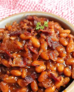 Crockpot Bacon-Bourbon Baked Beans