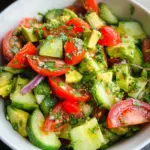 Cucumber Tomato Avocado Salad
