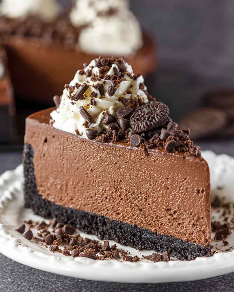 Easy No Bake Chocolate Cheesecake 19 Easy No Bake Chocolate Cheesecake