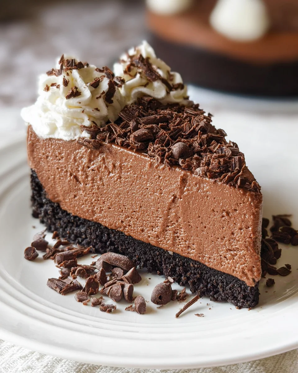 Easy No Bake Chocolate Cheesecake 20 Easy
