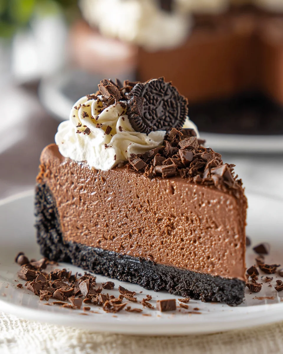 Easy No Bake Chocolate Cheesecake 21 Easy