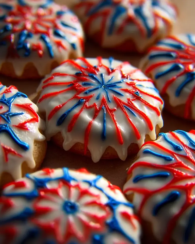 Fireworks Sugar Cookie Cake