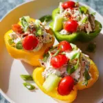 Greek Yogurt Chicken Salad Stuffed Peppers
