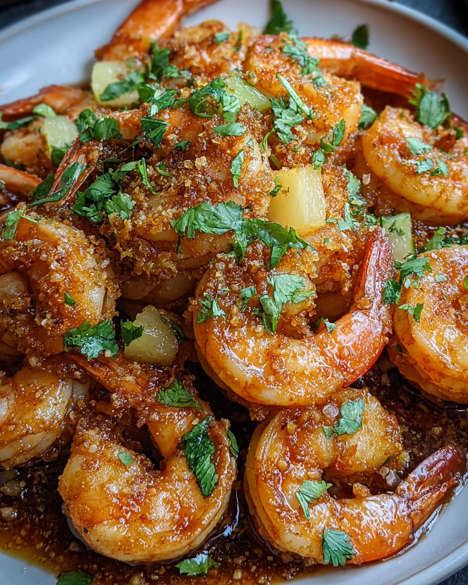 Hawaiian Garlic Shrimp