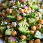 Herby Cucumber Salad with Feta and Chickpeas 21 Herby Cucumber Salad with Feta and Chickpeas
