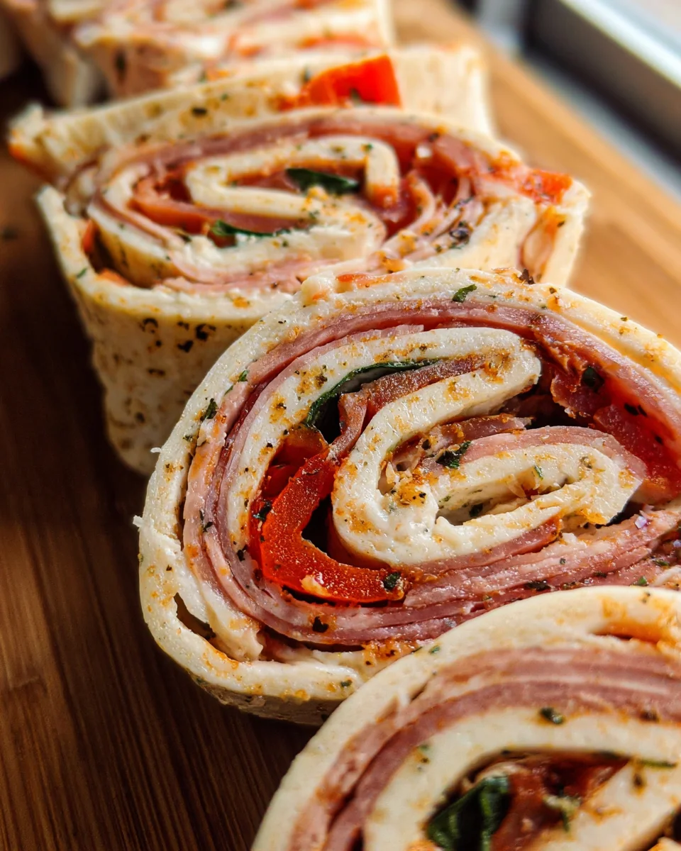 Italian Deli Pinwheel Sandwiches Italian