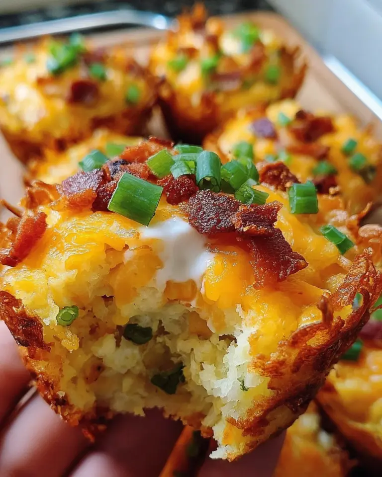 Loaded Bacon and Egg Hash Brown Muffins