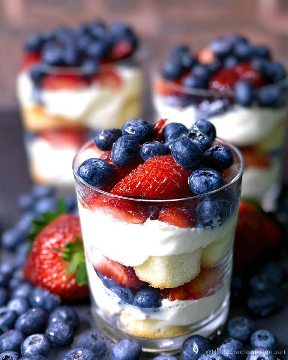 Mixed Berry Mini Trifles