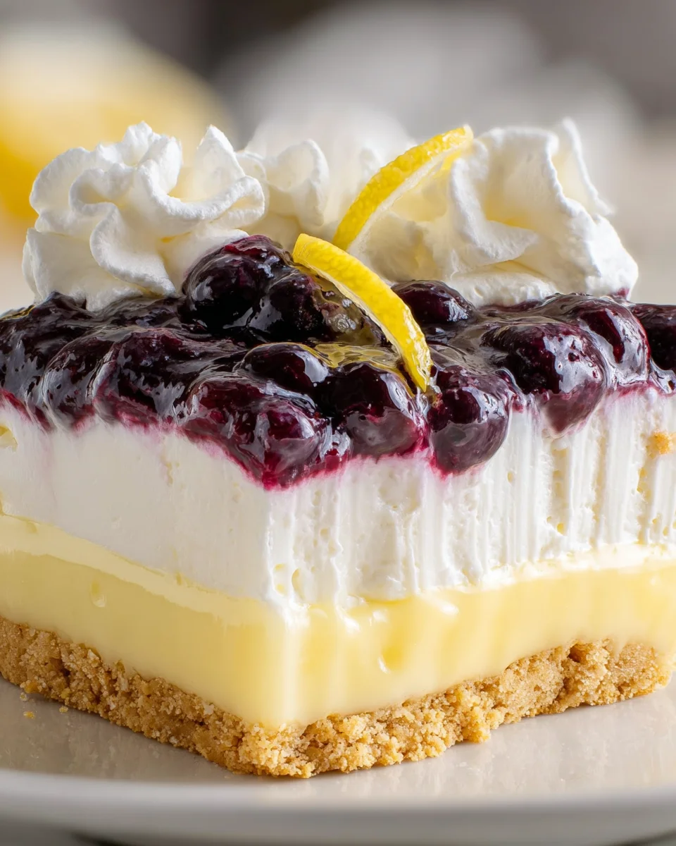 No Bake Lemon Blueberry Dessert 19 No Bake Lemon Blueberry Dessert