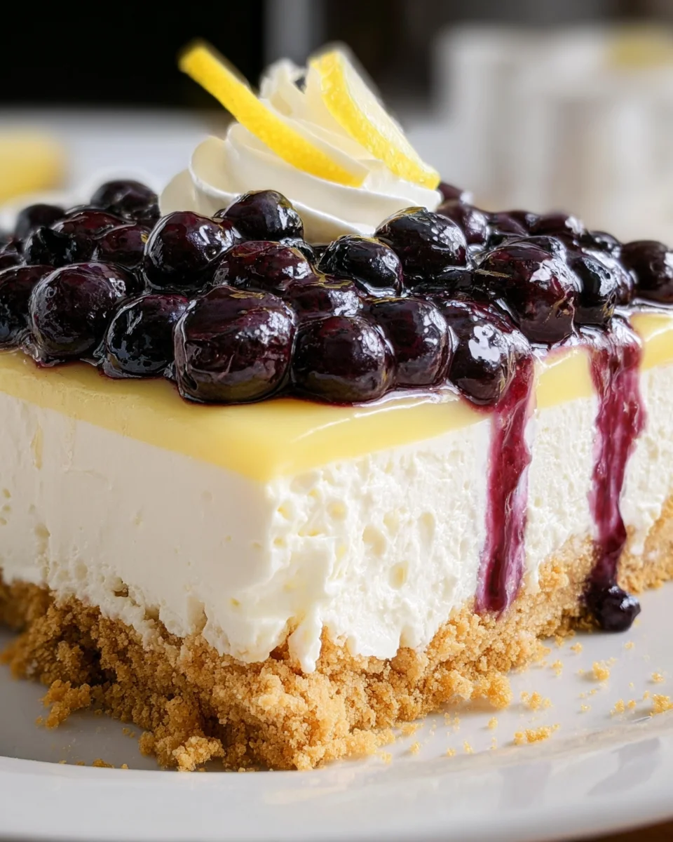 No Bake Lemon Blueberry Dessert 20 No