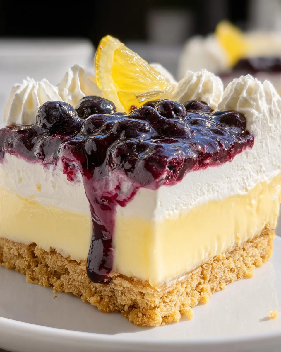 No Bake Lemon Blueberry Dessert 21 No