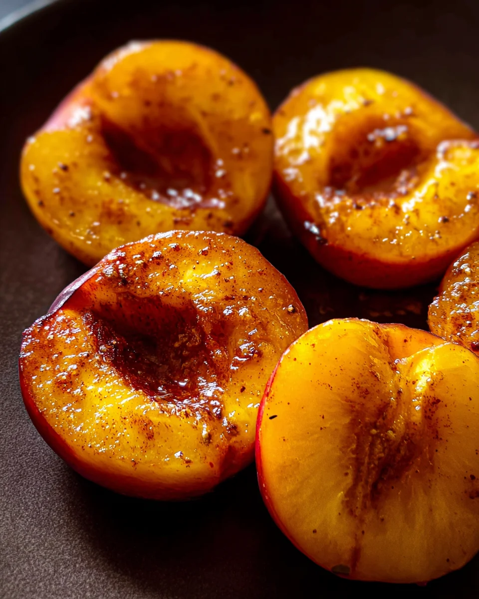 Pan Fried Peaches 17 Pan