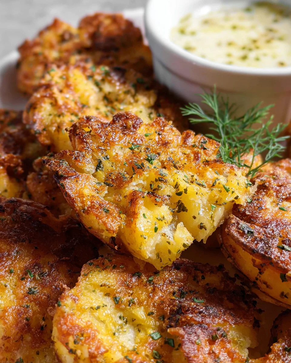 Parmesan Smashed Potatoes