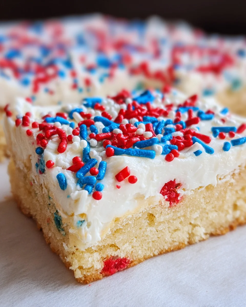 Patriotic Sugar Cookie Bars