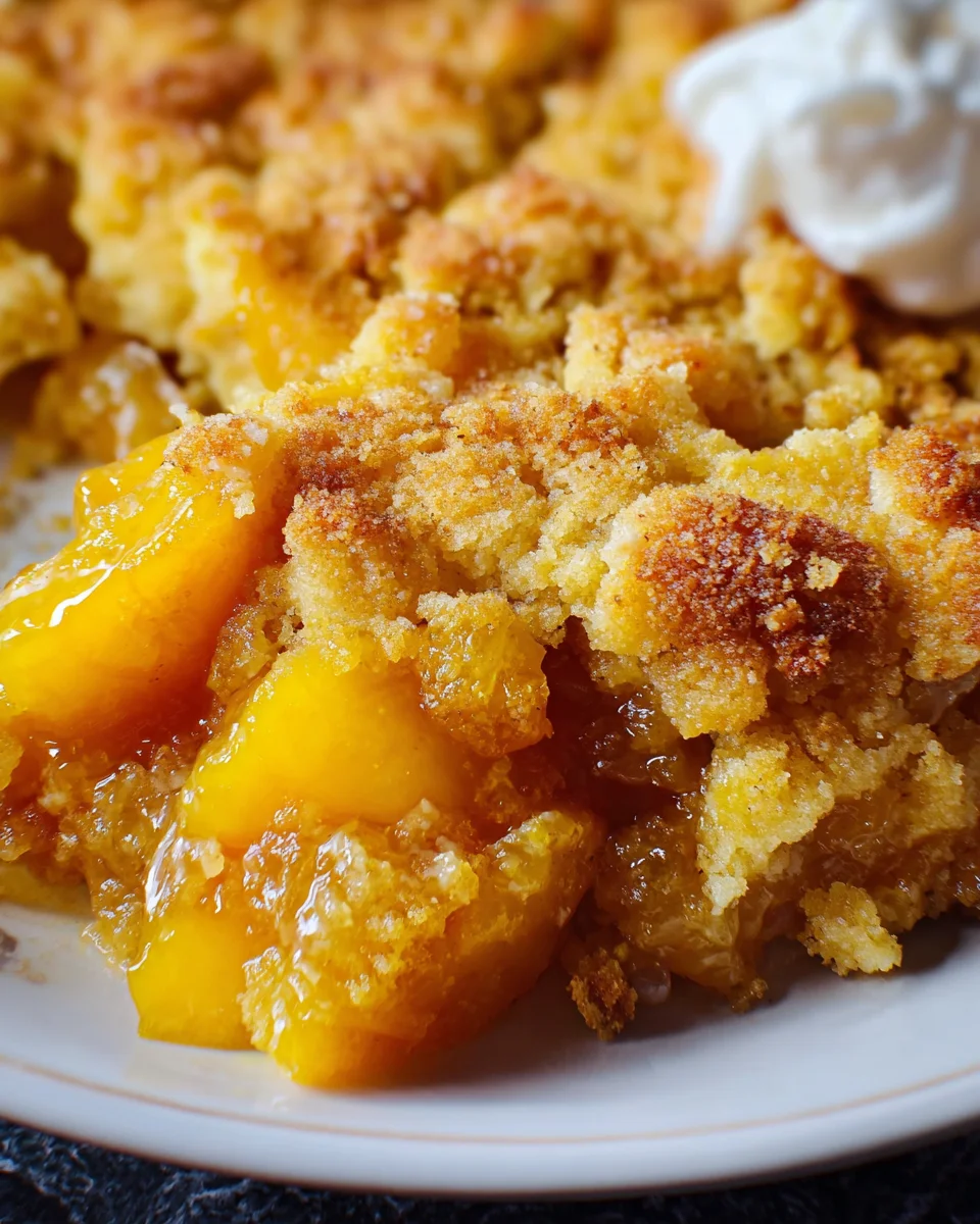 Peach Cobbler with Cake Mix 16 Peach Cobbler with Cake Mix