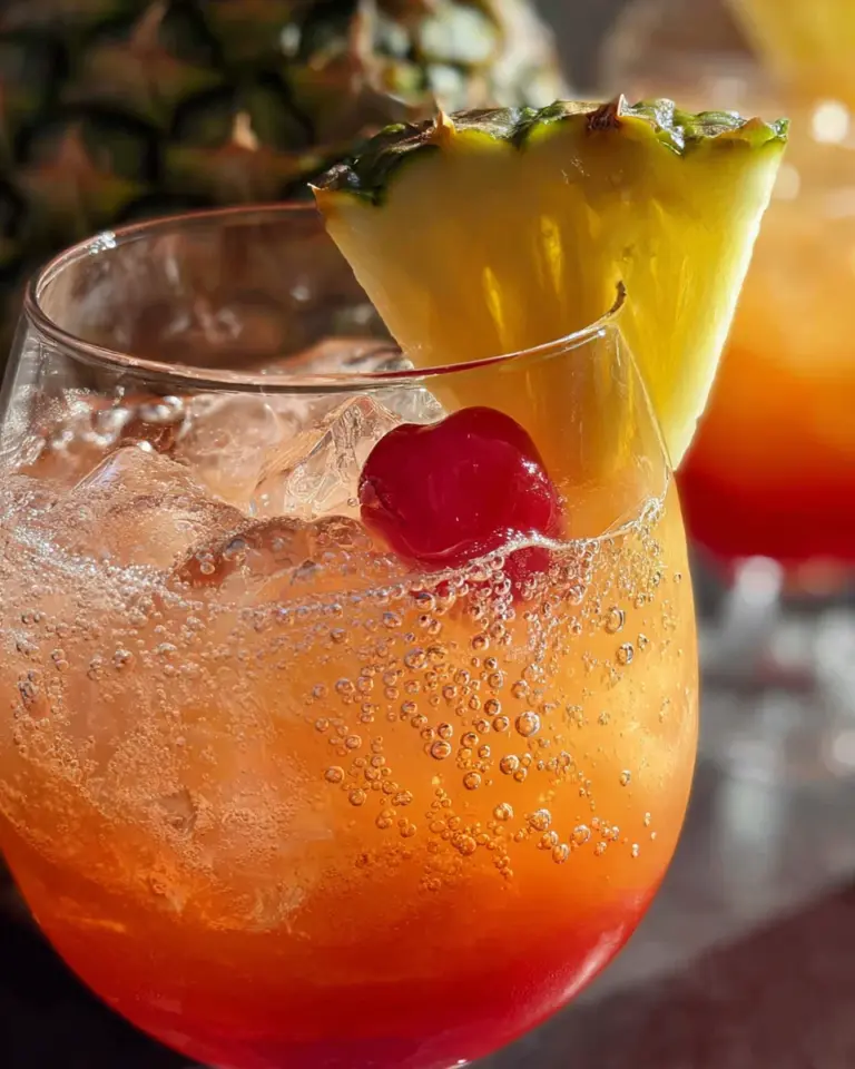 Rum-Less Rum Punch Mocktail