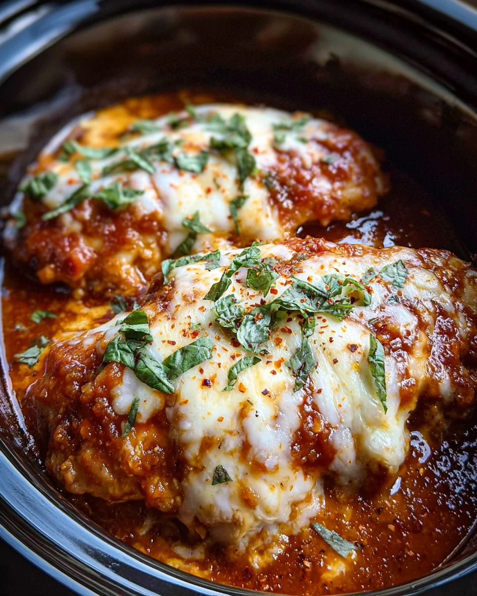 Slow Cooker Cheesy Mozzarella Chicken 18 Slow Cooker Cheesy Mozzarella Chicken
