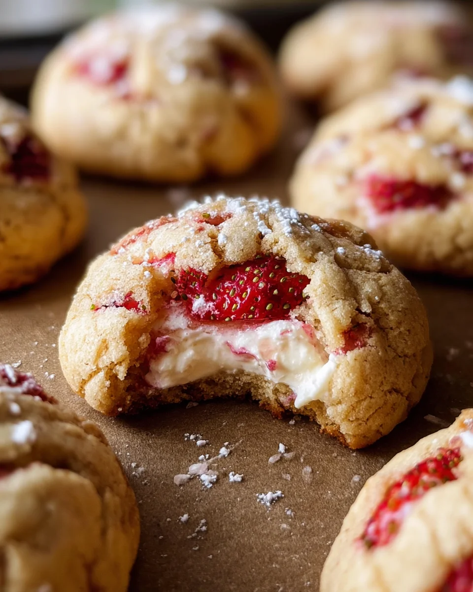 Strawberry Cheesecake Cookies