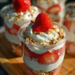 Strawberry Pretzel Salad Parfaits