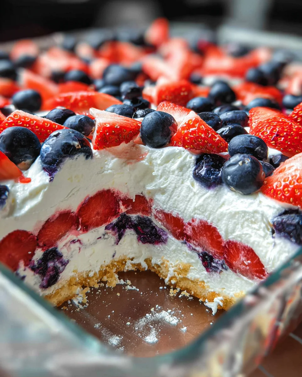 Summer Berry Jello Lasagna 27 Summer Berry Jello Lasagna